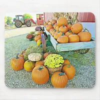 Thumbnail for Halloween Pumpkin Stand Autumn Display Mouse Pad