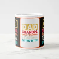 Funny "Dad Grandpa Great-Grandpa"  Giant Coffee Mug