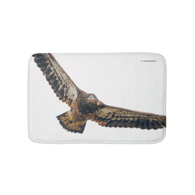Stunning Bald Eagle Does a Flyover Bathroom Mat