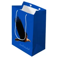 Bald Eagle in Flight Farewell and Good Luck! Medium Gift Bag