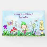 Personalized Happy Birthday Fairy Tale Themed Banner