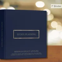 Navy Blue and Gold Estate Planning Binder