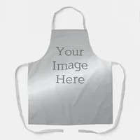 Create Your Own Metallic Platinum Silver Faux Foil Apron