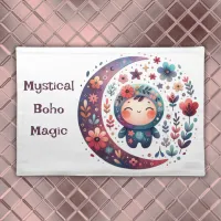 Mystical Boho Magic Maroon | Cloth Placemat