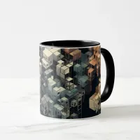 Scaffolding vector art mug
