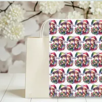 Cute Watercolor Anime Elves Christmas Tissue Paper