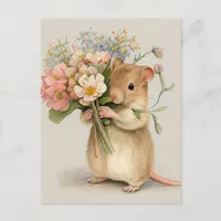 Adorable Mouse Postcard