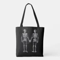 Vintage Skeletons Diagram Reversible Tote Bag