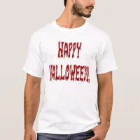 Happy Halloween Gore Text T-Shirt