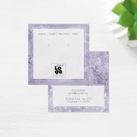 Add A Logo Amethyst Glitter Marble Earring Display