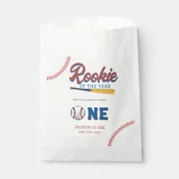 Rookie of the Year Baseball 1st Birthday Party Favor Bag