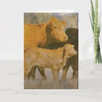 Cow and Calf Card