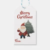 Jolly Father Christmas Gnome Christmas Gift Tag