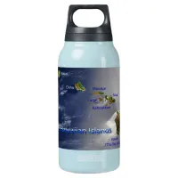 View of the Hawaiian Islands Insulated Water Bottle