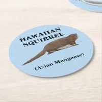 Hawaiian Squirrel (Asian Mongoose) Paper Coasters