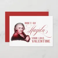 EDITABLE Classical Music w/ Haydn Valentine Card