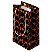 Halloween Black Skulls Gift Bag