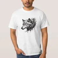 Wolf T-Shirt Collection Tattoo Style Designs 