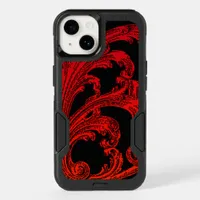 Unique Vintage Swirl Ombre Red Design OtterBox iPhone 14 Case