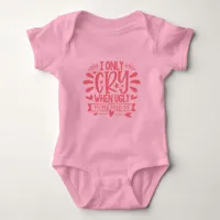 Funny  Typography Baby Bodysuit