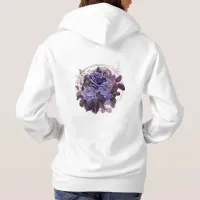 Purple Gothic Roses T-Shirt Hoodie