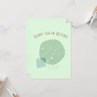 Zodiac Birthday Virgo Flat Card