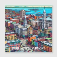 Burlington, Vermont Comic Book Style Art