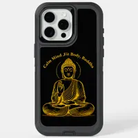 Gold Looking Buddha Statue Radiating Tranquility iPhone 15 Pro Max Case