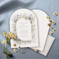 Sweet Floral Wedding Arch ID1045 Invitation