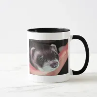 Adorable Sable Ferret Photo Mug