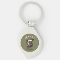  Fresh Off the Wall: Bold Graffiti Monogram "F" Keychain