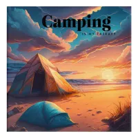 Camping is my Therapy | Digital Art