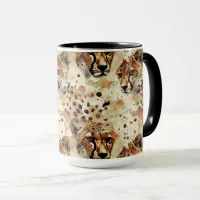 Exotic Reddish Brown Spotted Animal Print  Mug