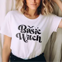 Basic Witch Modern Womens Halloween T-Shirt