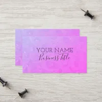 Pastel Purple Roses Name Business Title, ZEA Calling Card