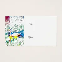 Swan Gift Enclosure Tag