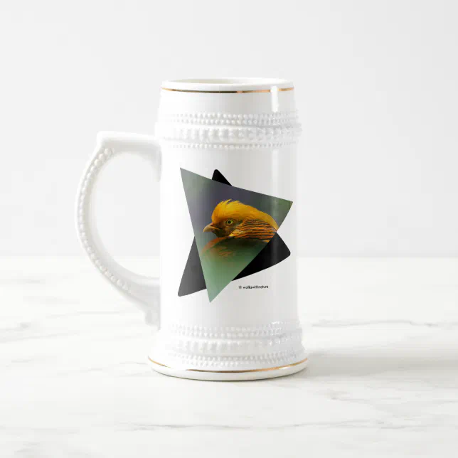 Emerging from the Green: Golden Pheasant Beer Stein