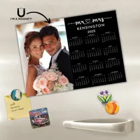 2025 Mr Mrs Newlywed Magnetic Photo Calendar