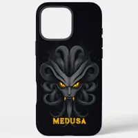 Angry Medusa Black iPhone 16 Pro Max Case