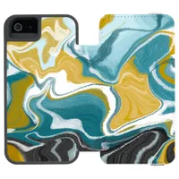 Peaceful Swirls  iPhone SE/5/5s Wallet Case