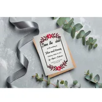 Elegant Floral Save The Date Invitation