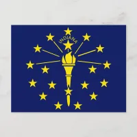 State Flag of Indiana Postcard