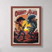 Cowboy vs Alien Poster: A Stunning Wall Art Piece