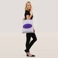 Tote Bag (ao) - Purple Nameplate and Initial