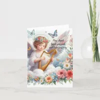 Angel Healing Sympathy Grief Bereavement Thank You Card