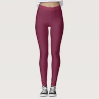 Chic Tyrian Purple Fish Scales Pattern Fitness Leggings