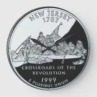 Faux New Jersey State Quarter Clock