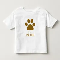 Personalized Paw Toddler T-shirt