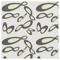 Infinity Symbol - Yellow,Black, Off-white Fabric