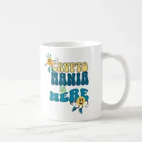 Crypto Mania is Here Retro Character Blue Mug